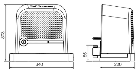 Kompletne Zestawy do Bram NICE max 600kg