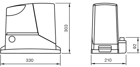 Automat NICE dla bram przesuwnych, max 1000kg