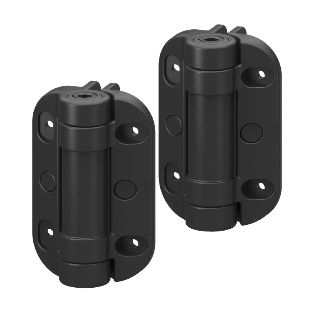 Zawias do ciężkich bram, z regulowaną sprężyną