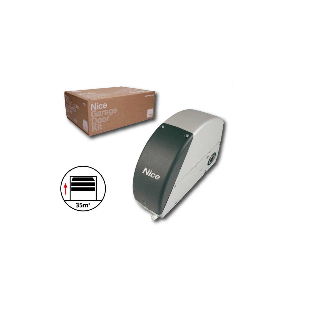 Napęd przemysłowy z enkoderem do bram segmentowych o powierzchni do 35