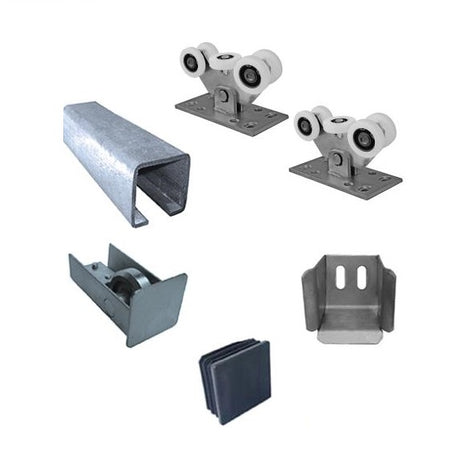 Zestaw bramy przsuwanej,Zn, NYLON, 60x60mm