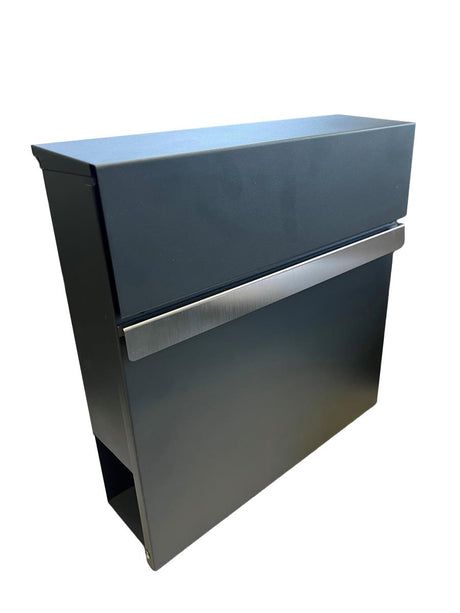 Skrzynka pocztowa, stal nierdzewna, 370x370x100mm