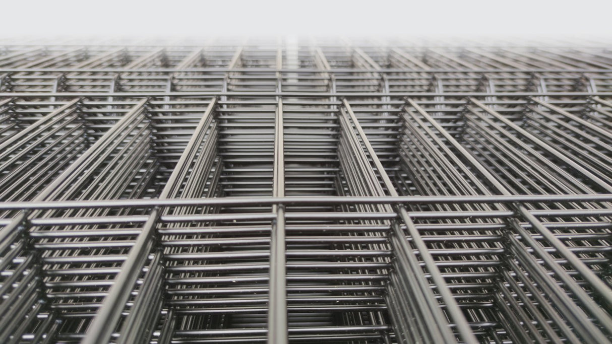 Zváraný plotový panel 3D ZnPVC 2500x1730x4mm čierna matná