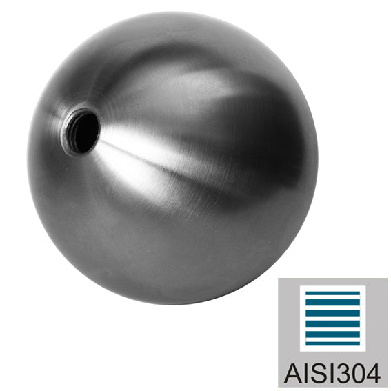 Zakończenie nierdzewne kula z gwintem