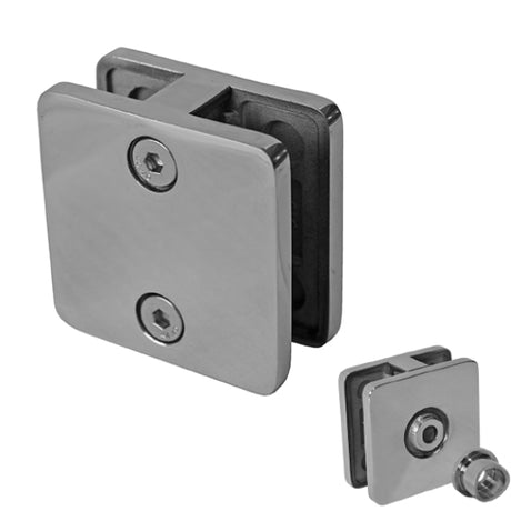 Uchwyt szkła - łącznik AISI316, 180°/D42,4/T6-12,7