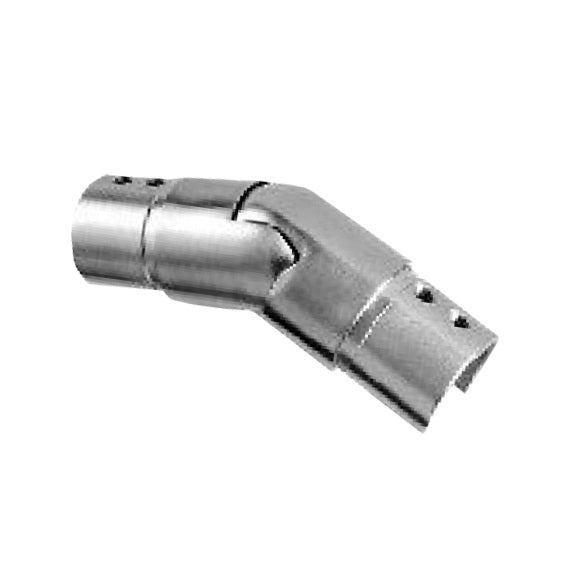 Uchwyt szkla-złączka rury-kolano AISI316 25-55°dow