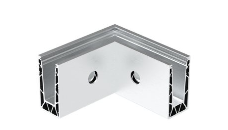 Profil balustrady szklanej Al-boczny