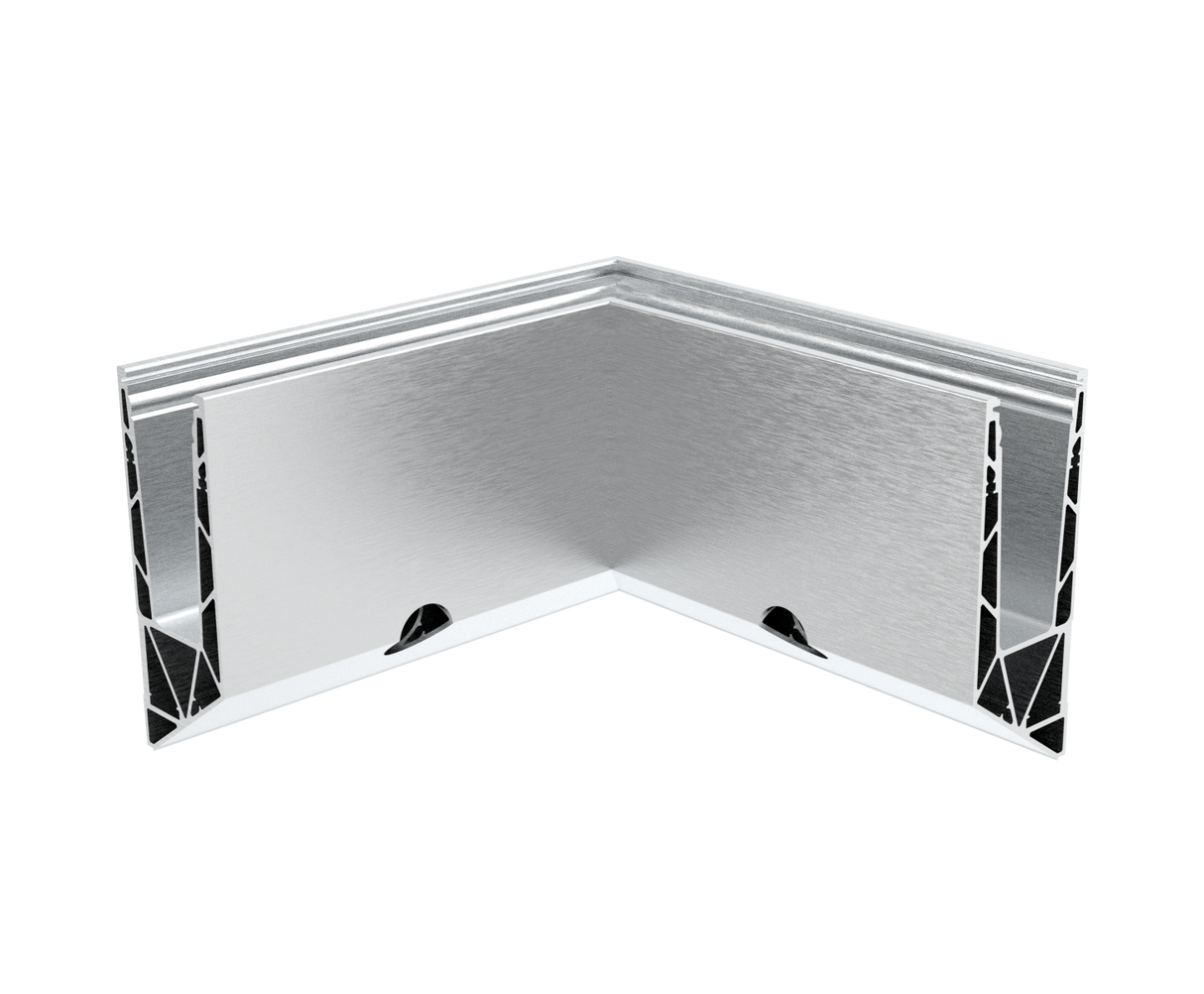 Profil balustrady szklanej Al-boczny