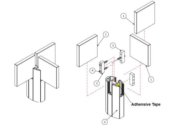 Słupek aluminium - kat R