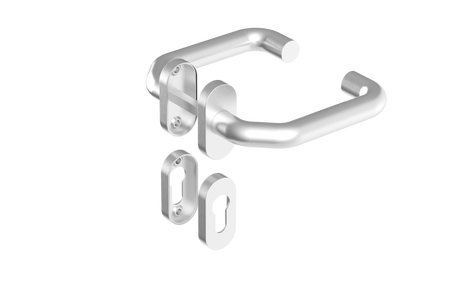 Klamka z szyldem AISI 304, K320