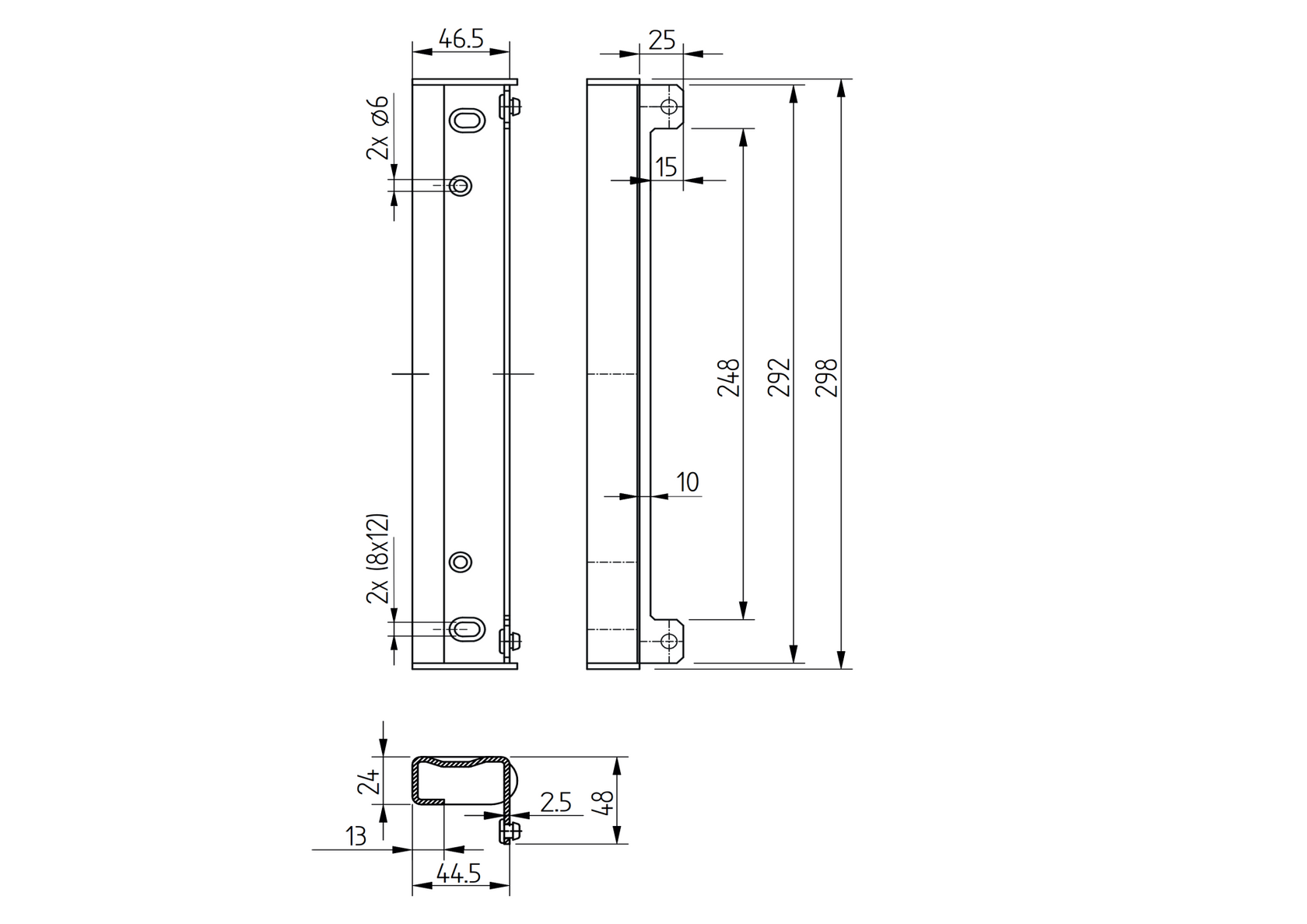 Stoper bramowy uniwersalny 40x30