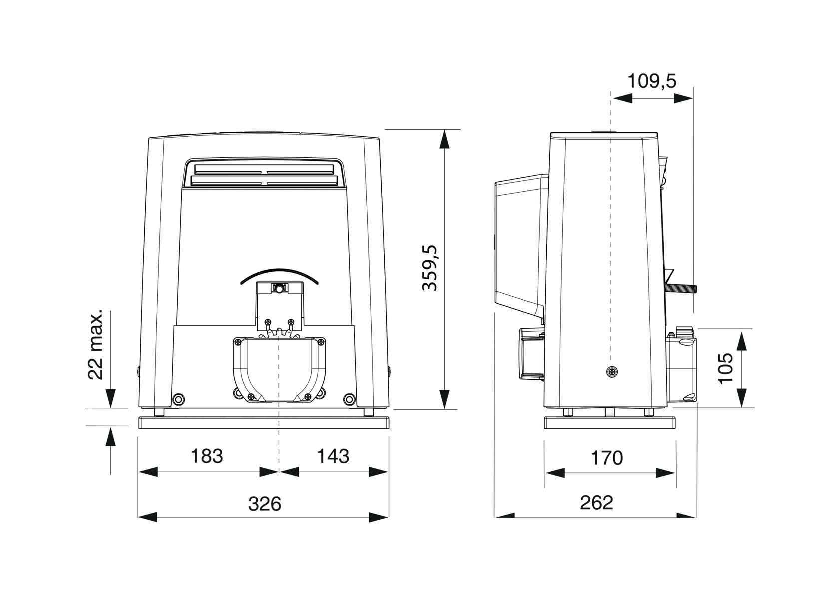Silownik z elektronika 1200kg