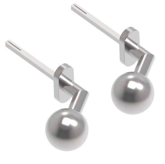 Klamka z szyldem - par AISI 304, K320, fix