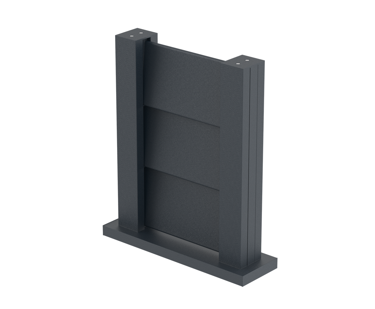 Próbka ogrodzenia 0,3x0,4m wolnostojąca dla listew żaluzjowych FG/L8x120