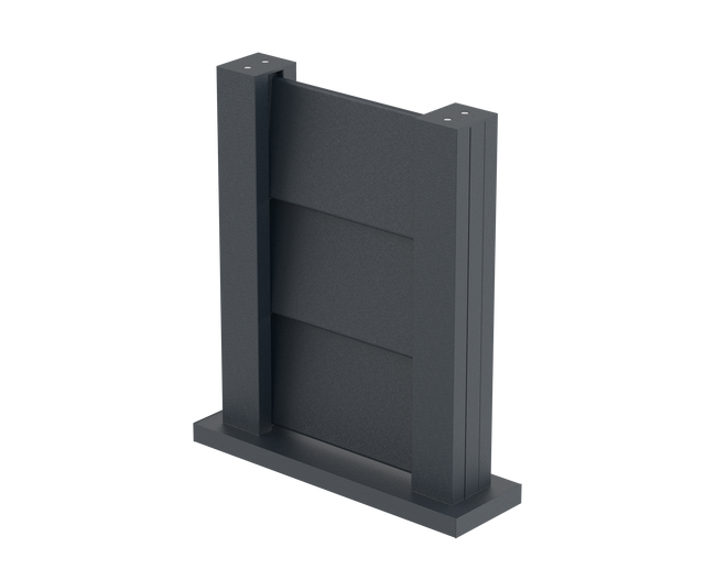 Próbka ogrodzenia 0,3x0,4m wolnostojąca dla listew żaluzjowych FG/L8x120