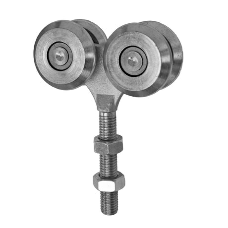 4 - rolkowy wózek ze sworzniem do szyny Zn, profil