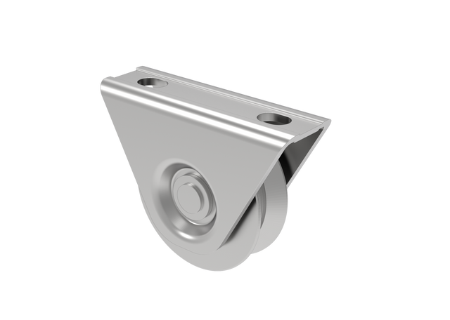 Koło do bram przesuwnych z rowkiem V, INOX, D80