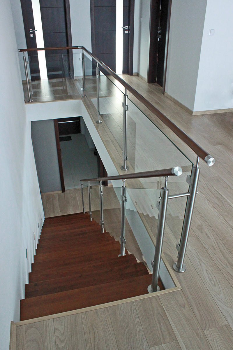 Słupek nierdzewny -prosto AISI304, D42,4x2/4xmodel