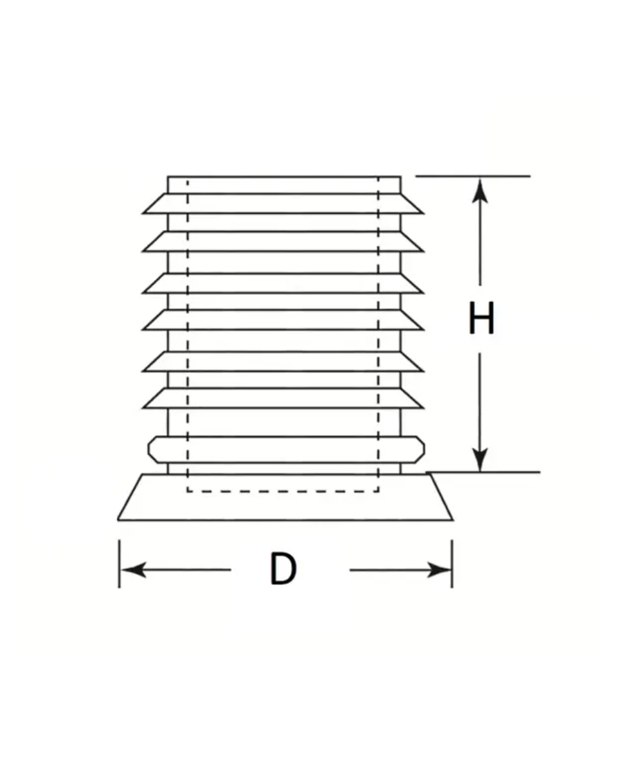 Zaślepka z gwintem wew D32- M10