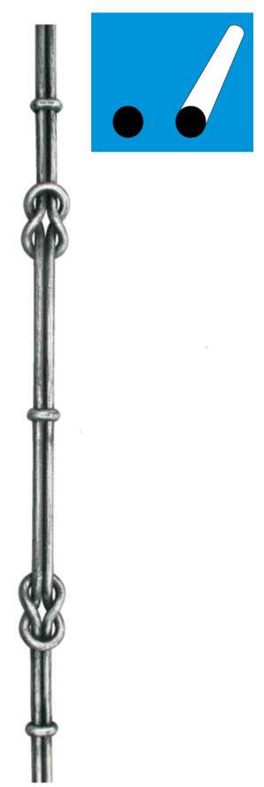 Tralka kuta h1000, b50, 2xD12mm