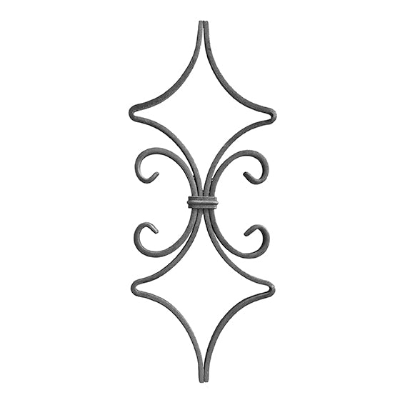 Tralka zdobiona h420, b165, 12x6mm