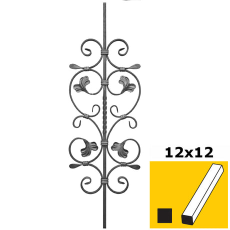 Tralka zdobiona 900x280, 12x12mm
