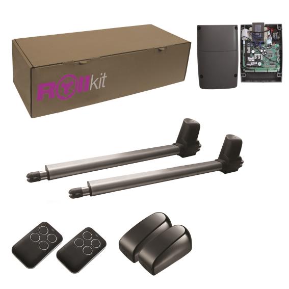 Napęd ROLLKIT do bramy dwuskrzydłowej w komplecie z fotokomórkami