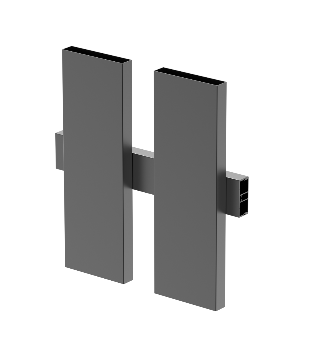 Aluminiowy adapter U 45x20-1850mm R7016