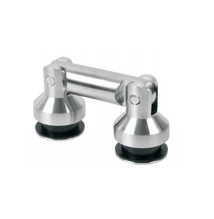 łącznik narożny szkło - szkło z regulacją