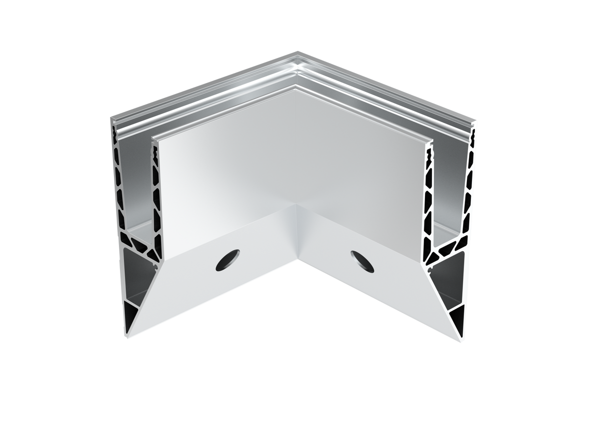 Profil balustrady szklanej Al-boczny