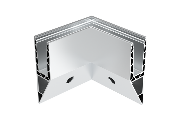 Profil balustrady szklanej Al-boczny