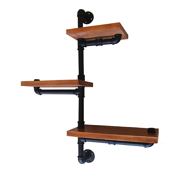 Półka ścienna TETRIS czerwonobrązowa - 014