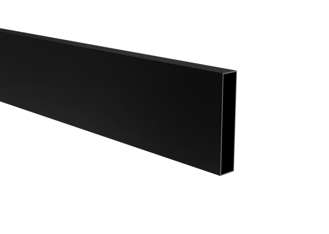 Aluminiowa lamela, 20x100x1,1-6000mm, czarna RAL9005