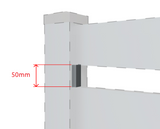 Hliníková dištančná lišta 50mm antracit