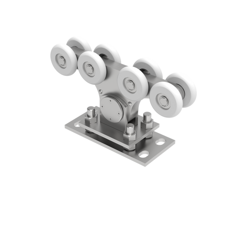 Wózek jezdny Zn+NYLON, profile 90x99mm