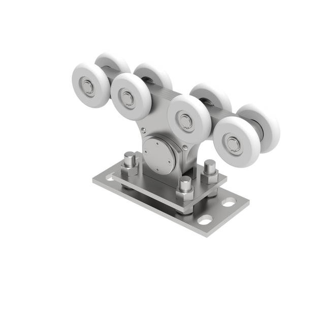 Wózek jezdny Zn+NYLON, profile 90x99mm