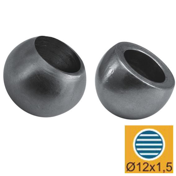 Zakończenie rury 12 kulka AISI304, D20/d12mm