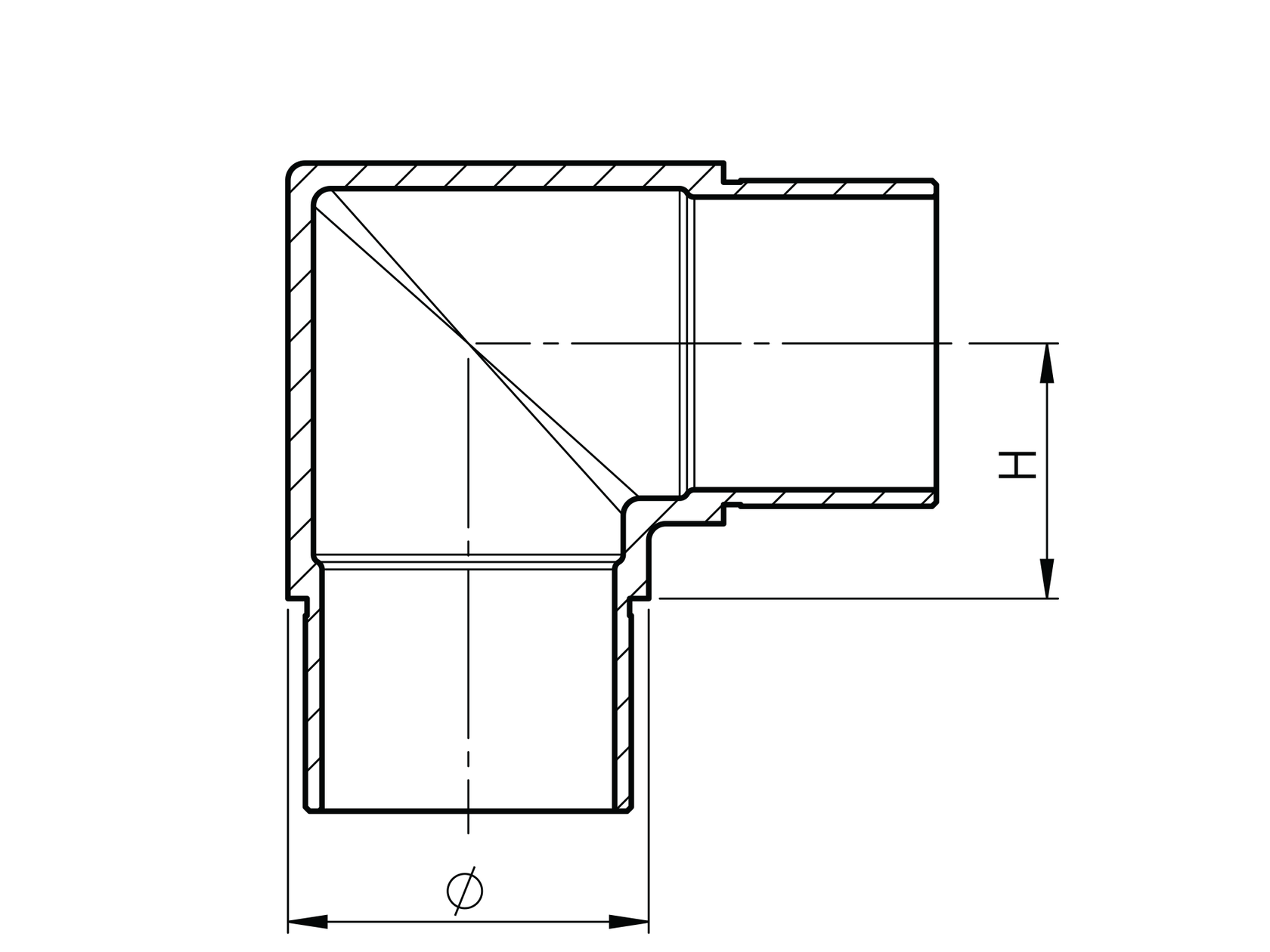 Kolanko ostre nierdzewne