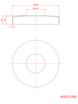 Rozeta maskująca - mocowanie górne