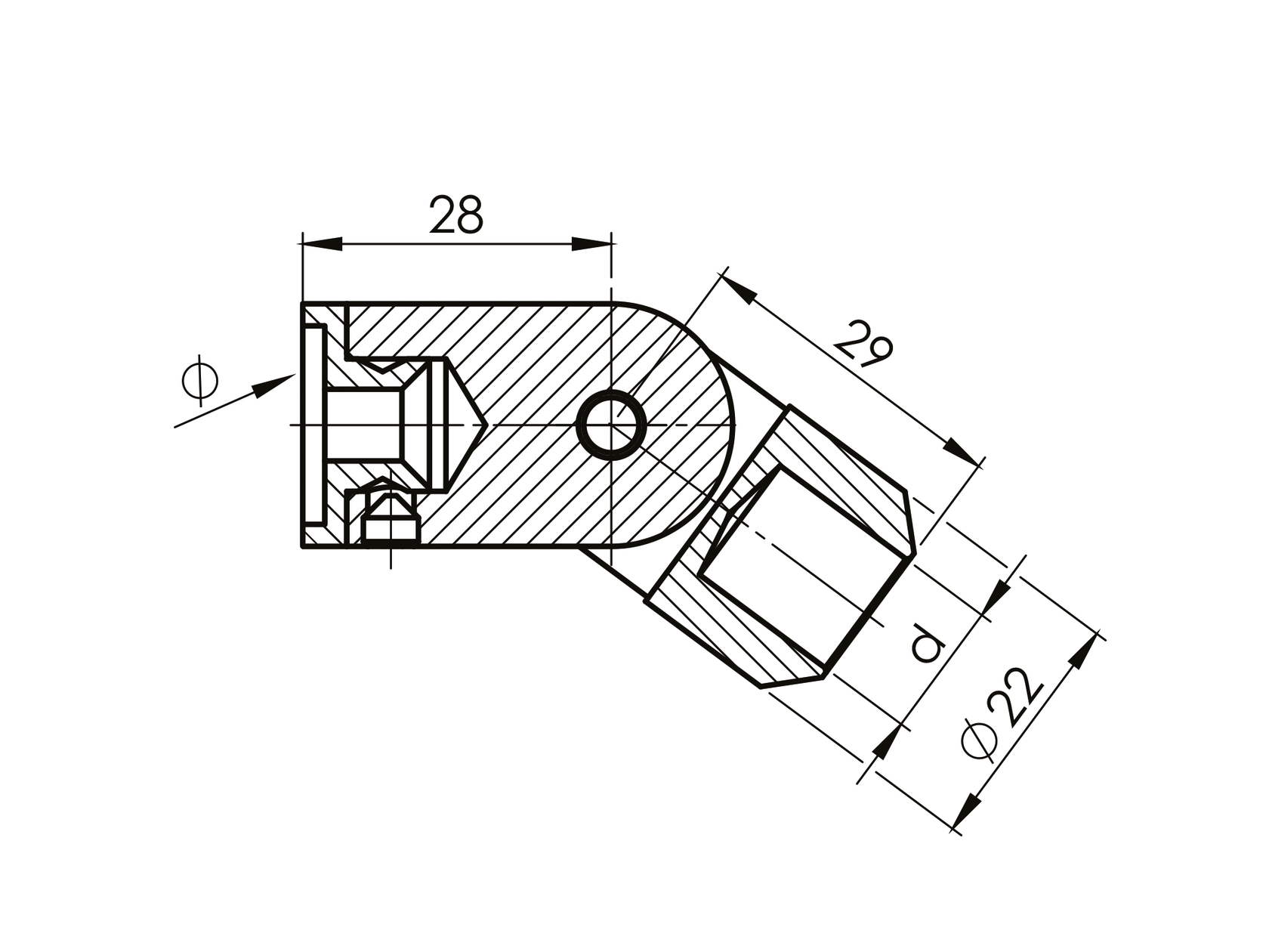 Uchwyt wypełnienia regulowany