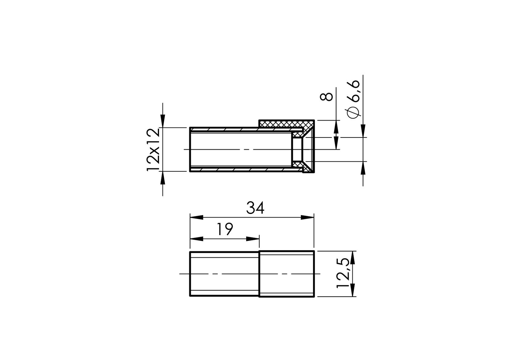 Podpera proti vypadnutiu skla plochá