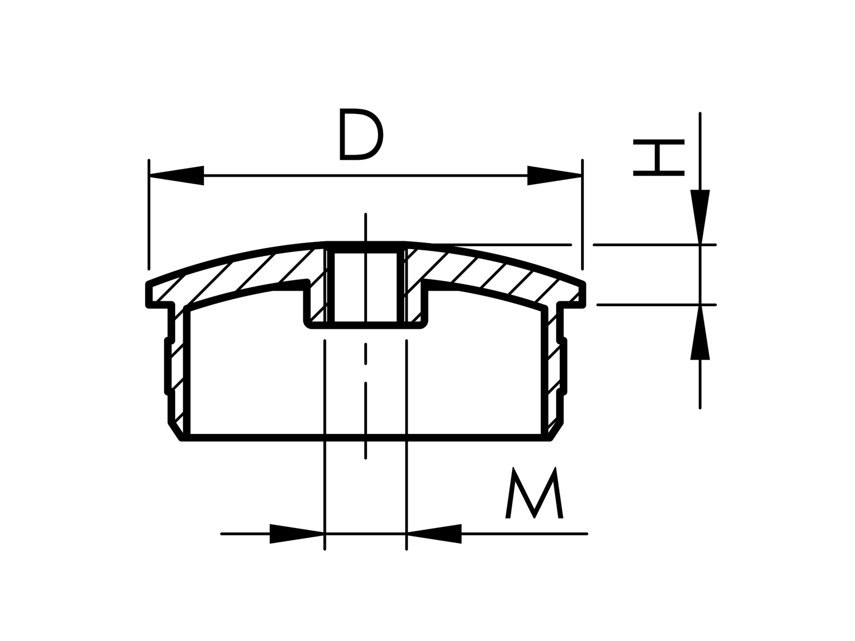 Zaślepka rury z gwintem