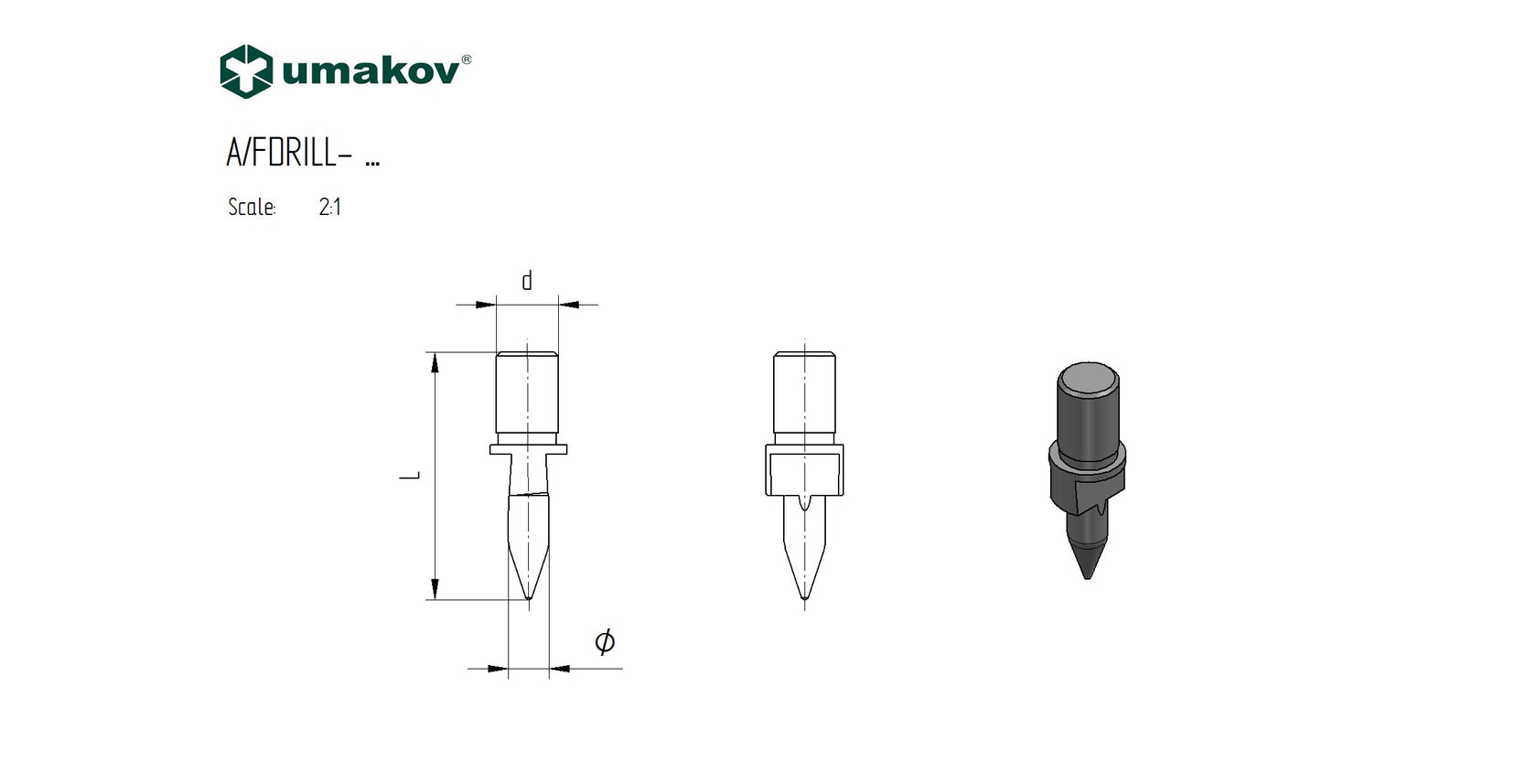 Wiertło Fdrill, TC CUT/LONG