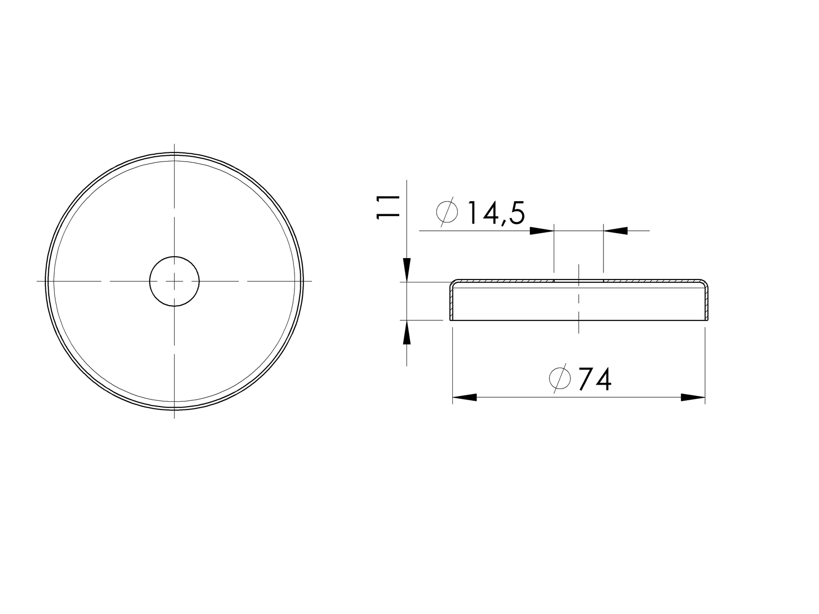 Rozeta maskująca nierdzewna