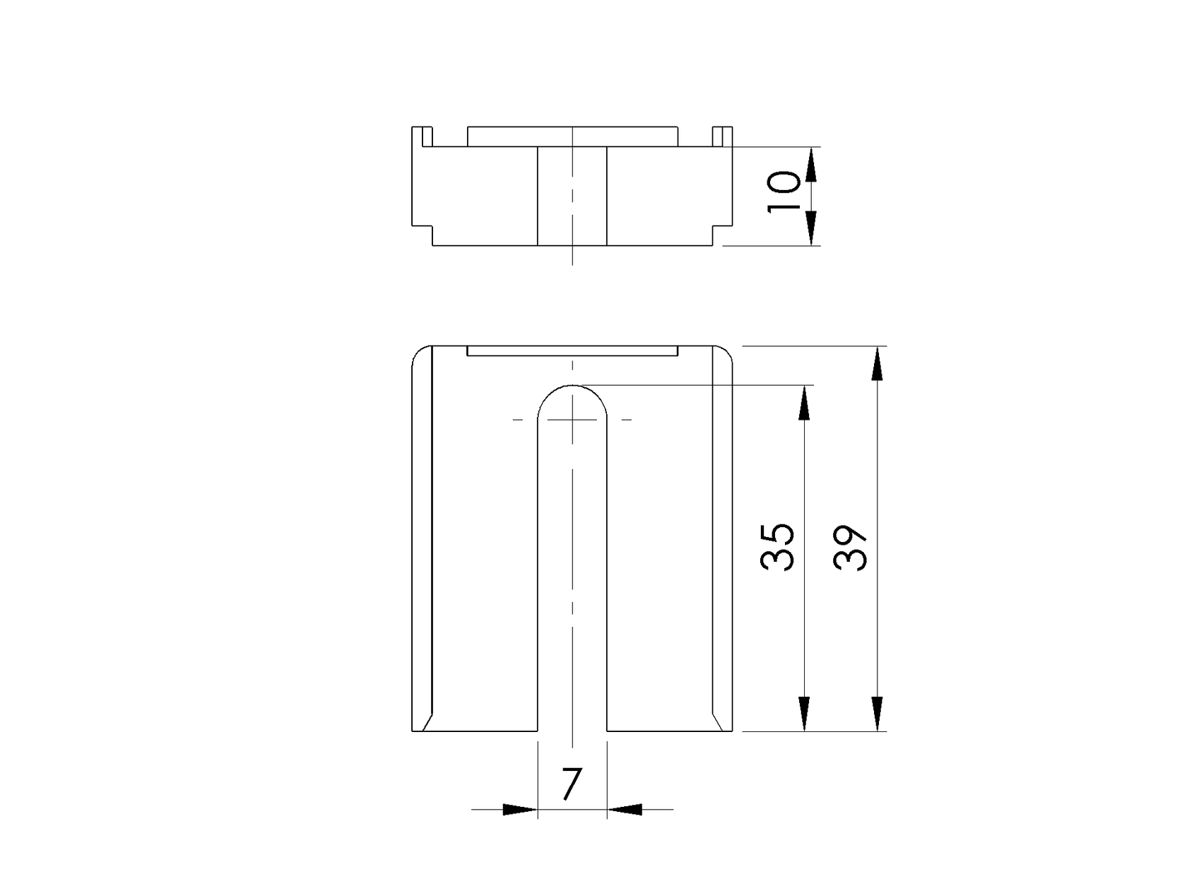 Dištančná podložka k hrebeňu