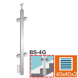Słupek nierdzewny AISI304, 40x40x2/4xmodel22/H900m