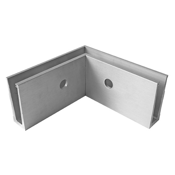 Profil balustrady szklanej Al-boczny AL/ELOX/Satin