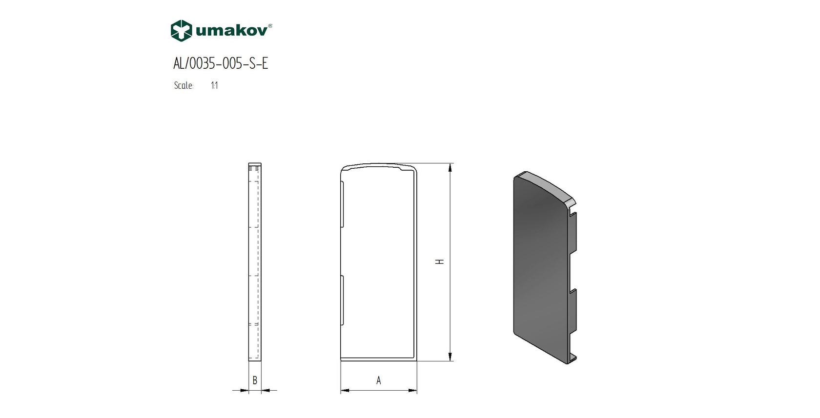 Zaślepki do Profili AL/0005-S-E