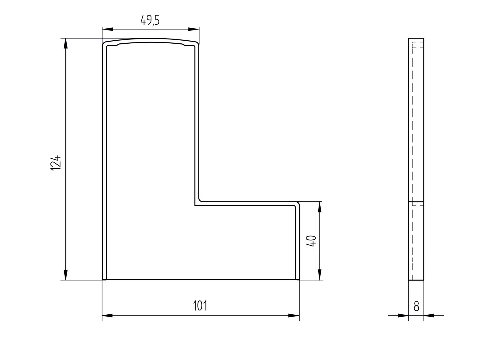 Zaślepki do Profili AL/0006-S-E