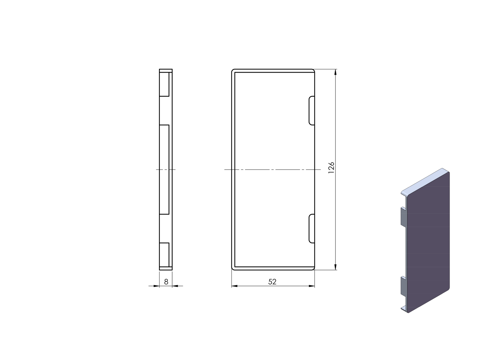 Zaślepki do Profili AL/0005-D-S-E